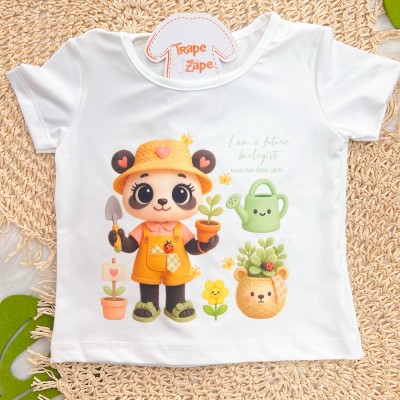 Conj Futura Bióloga Panda Off e Verde